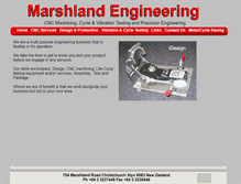 Tablet Screenshot of marshland.co.nz